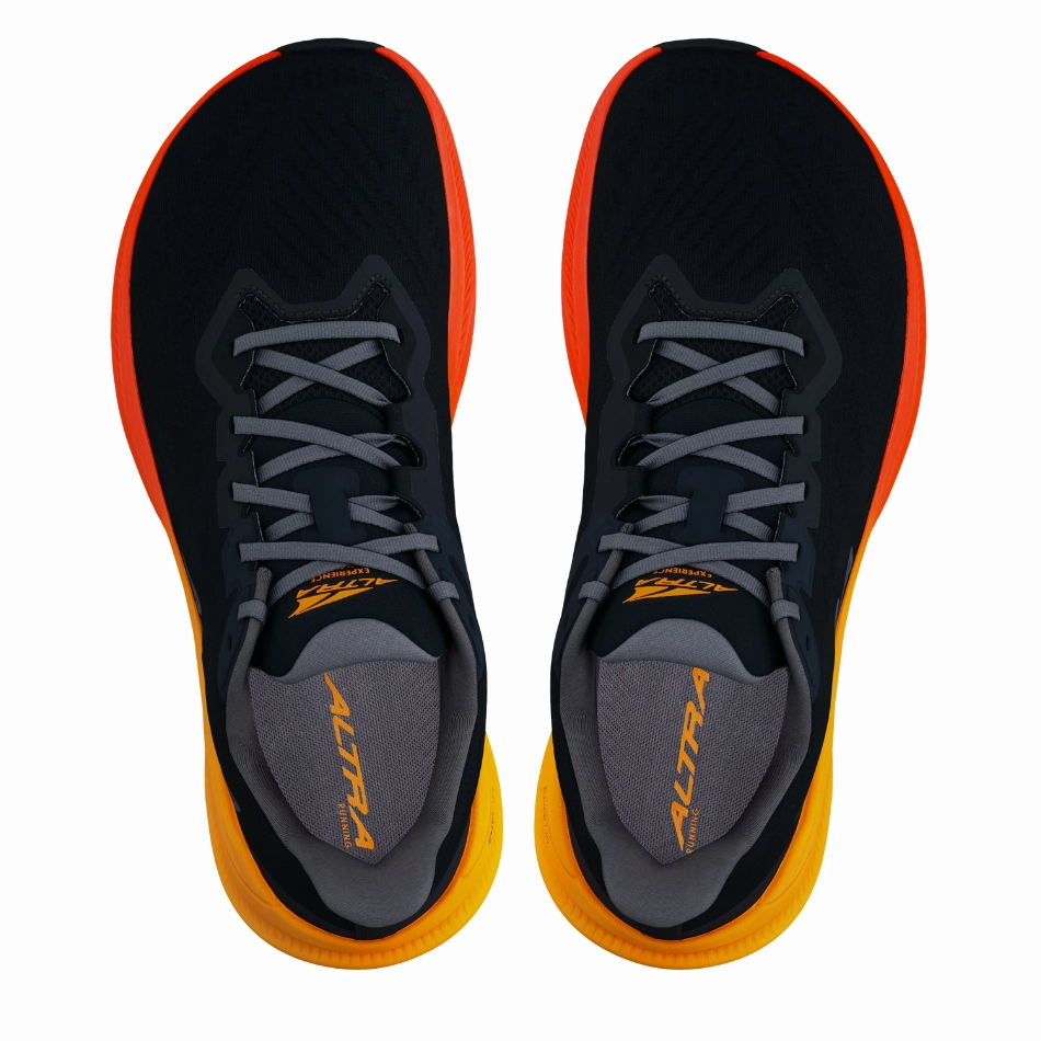 Altra Men's Experience Flow 2 Running Shoes in Black/Orange AW25 Altra trail-ready athletic footwear