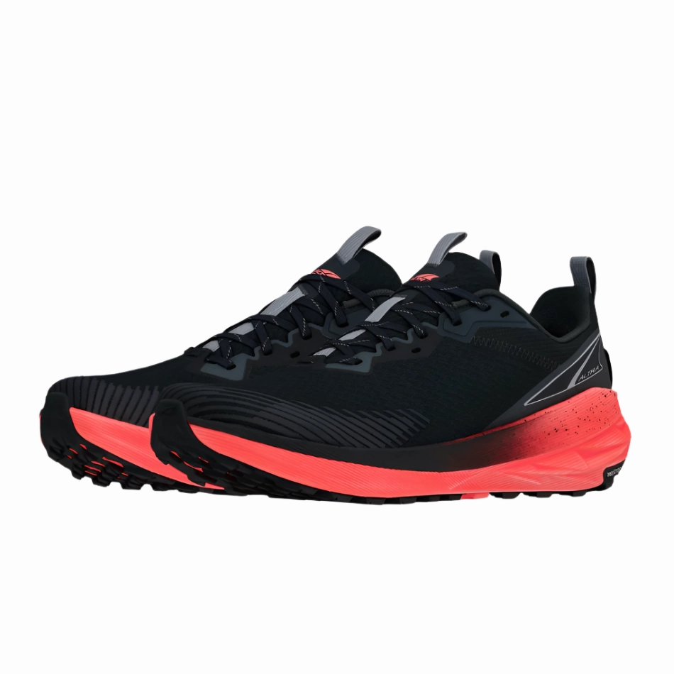 Altra Men's Experience Wild 2 Trail Running Shoes in Coral/Black AW25 Altra trail-ready athletic footwear