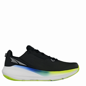 Altra Men's FWD Via Running Shoes in Black/Blue AW25 Altra cushioned road running sneakers
