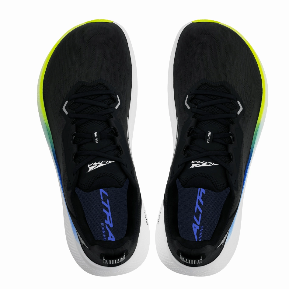 Altra Men's FWD Via Running Shoes in Black/Blue AW25 Altra trail-ready athletic footwear