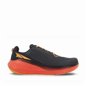 Altra Men's FWD Via Running Shoes in Black/Orange SS25 Altra cushioned road running sneakers