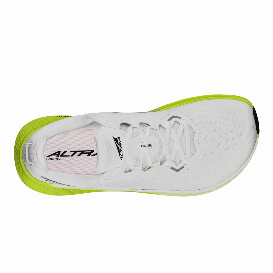 Altra Men's FWD Via Running Shoes in White/Lime AW25 Altra trail-ready athletic footwear