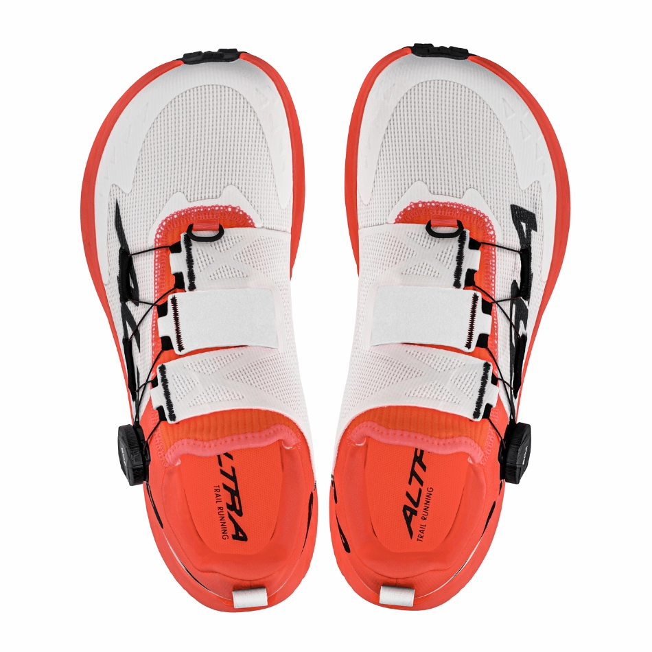 Altra Men's Timp Boa Trail Running Shoe in White/Coral SS25 Altra trail-ready athletic footwear
