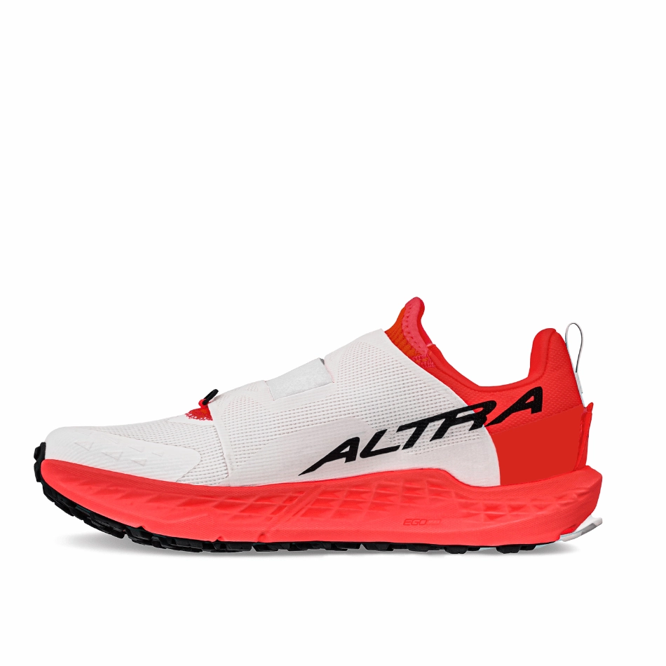 Altra Men's Timp Boa Trail Running Shoe in White/Coral SS25 Altra trail-ready athletic footwear