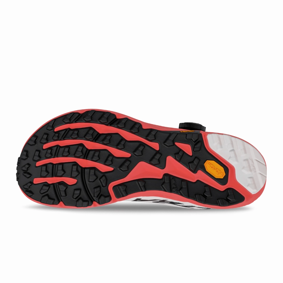 Altra Men's Timp Boa Trail Running Shoe in White/Coral SS25 Altra trail-ready athletic footwear