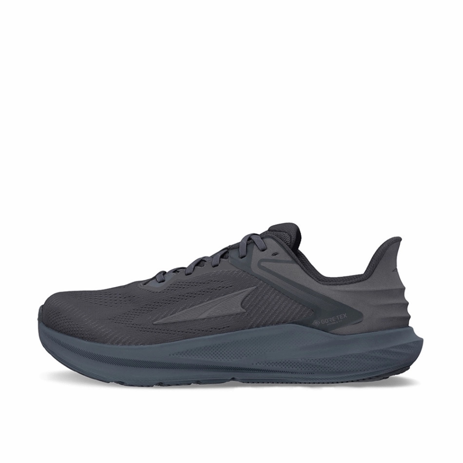 Altra Men's Torin 8 GTX Running Shoes in Black/Black SS25 Altra trail-ready athletic footwear
