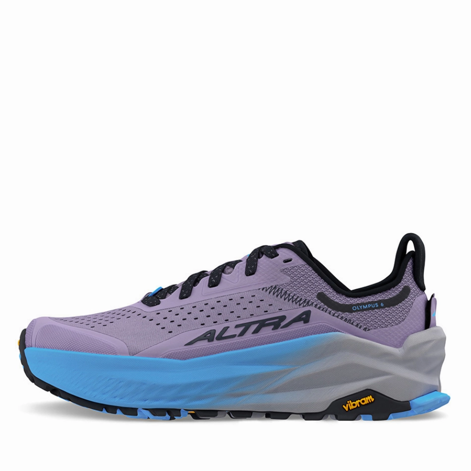 Altra Olympus 6 Women's Trail Running Shoes in Purple Altra trail-ready athletic footwear