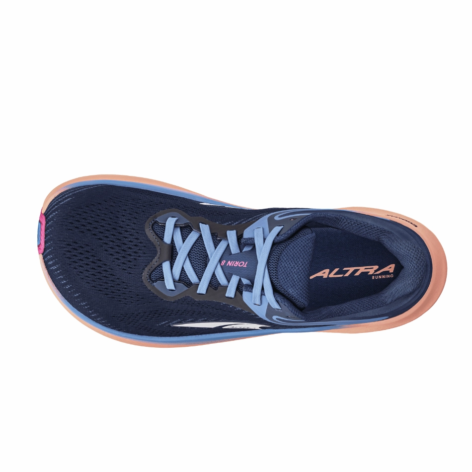 Altra Torin 8 Women's Running Shoes in Navy SS25 Altra trail-ready athletic footwear