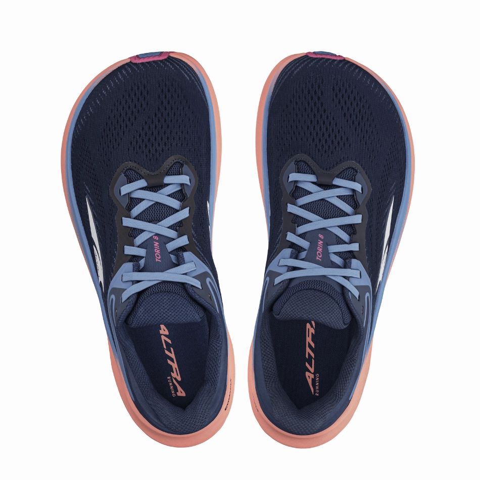 Altra Torin 8 Women's Running Shoes in Navy SS25 Altra trail-ready athletic footwear