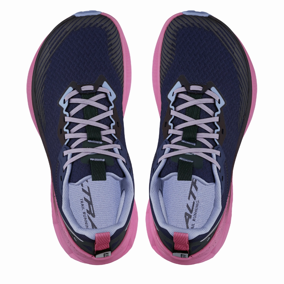 Altra Women's Experience Wild 2 Trail Running Shoes in Navy/Black AW25 Altra trail-ready athletic footwear