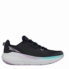 Altra Women's FWD Via Running Shoes in Black/Purple AW25 Altra cushioned road running sneakers