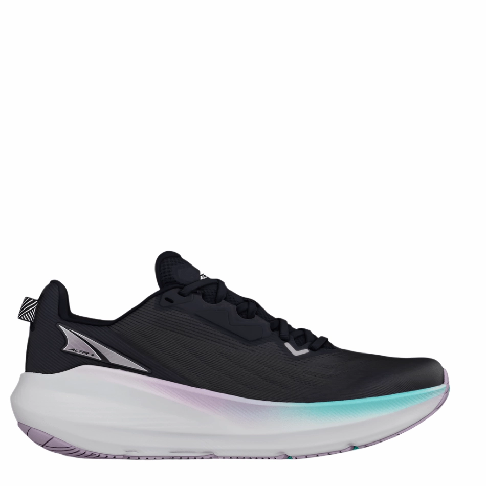 Altra Women's FWD Via Running Shoes in Black/Purple AW25 Altra cushioned road running sneakers
