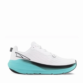 Altra Women's FWD Via Running Shoes in White/Green SS25 Altra cushioned road running sneakers