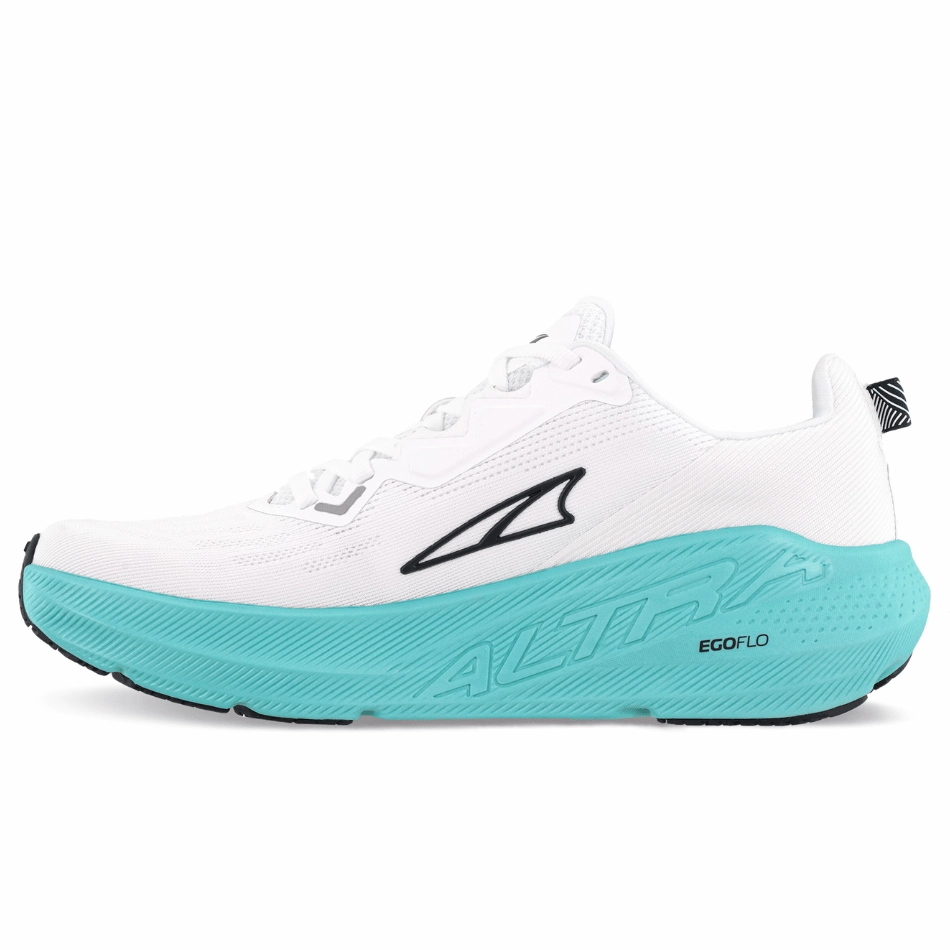 Altra Women's FWD Via Running Shoes in White/Green SS25 Altra trail-ready athletic footwear