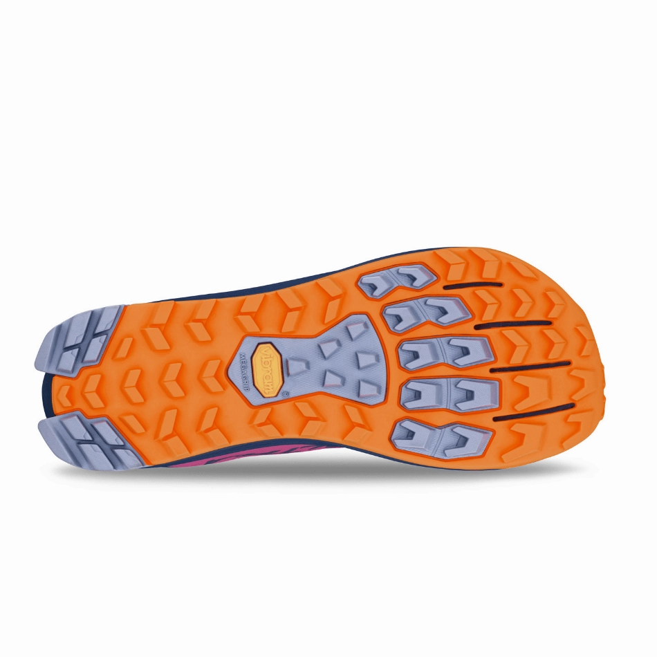 Altra Women's Lone Peak 9   Trail Running Shoes in Purple/Orange SS25 Altra trail-ready athletic footwear