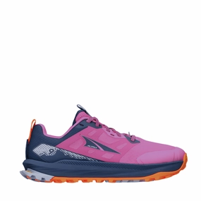 Altra Women's Lone Peak 9   Trail Running Shoes in Purple/Orange SS25 Altra cushioned road running sneakers