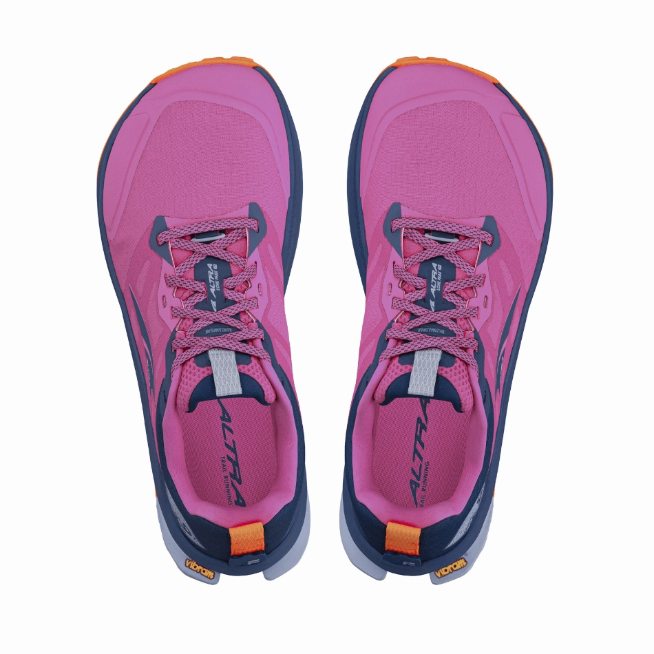 Altra Women's Lone Peak 9   Trail Running Shoes in Purple/Orange SS25 Altra trail-ready athletic footwear