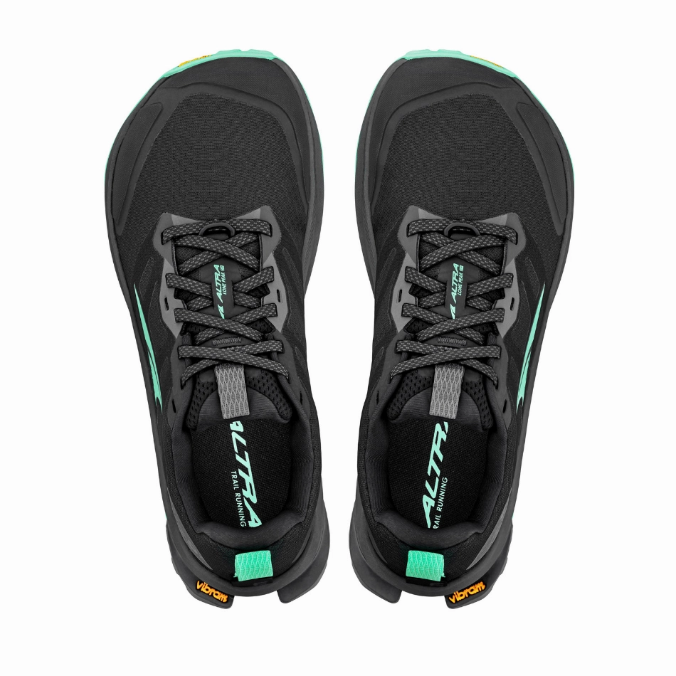 Altra Women's Lone Peak 9   Trail Running Shoes in Teal Black SS25 Altra trail-ready athletic footwear