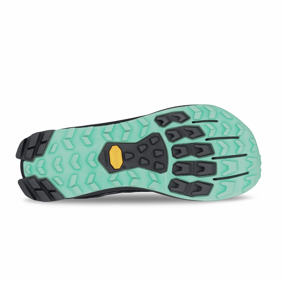 Altra Women's Lone Peak 9   Trail Running Shoes in Teal Black SS25 Altra trail-ready athletic footwear