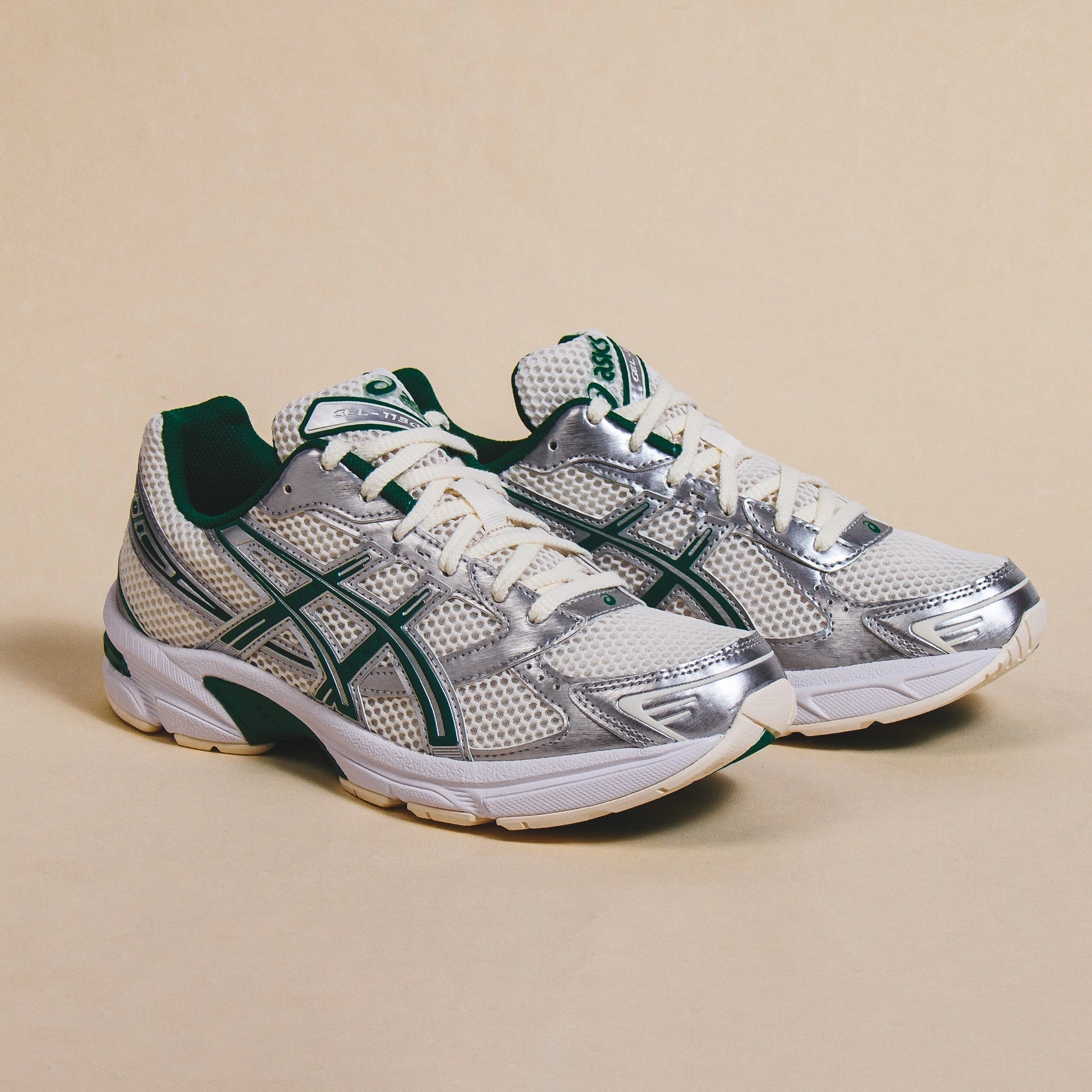 Asics Men GEL-1130 Cream Kale Core 1201A974-100 Asics shoe style pictures