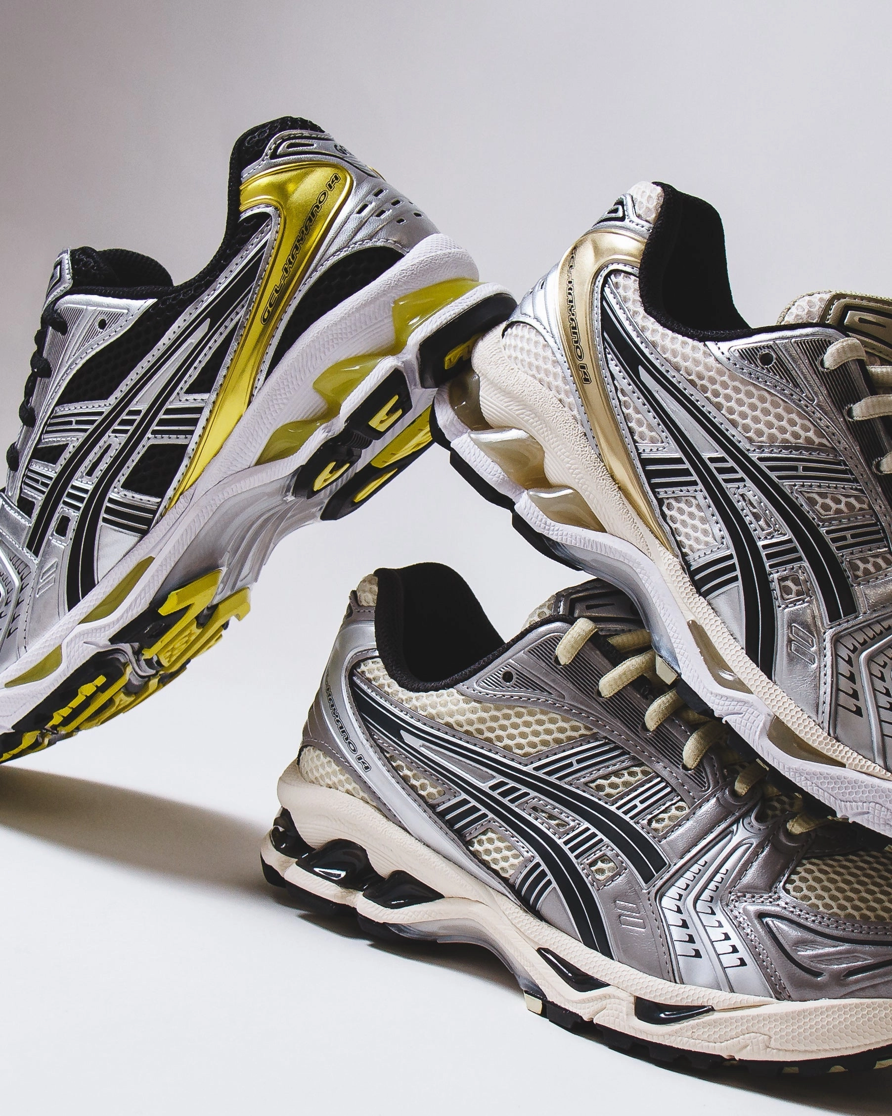 Asics Men Gel-Kayano 14 Black Lemon Spark Core 1203A537-001 Asics shoe style pictures