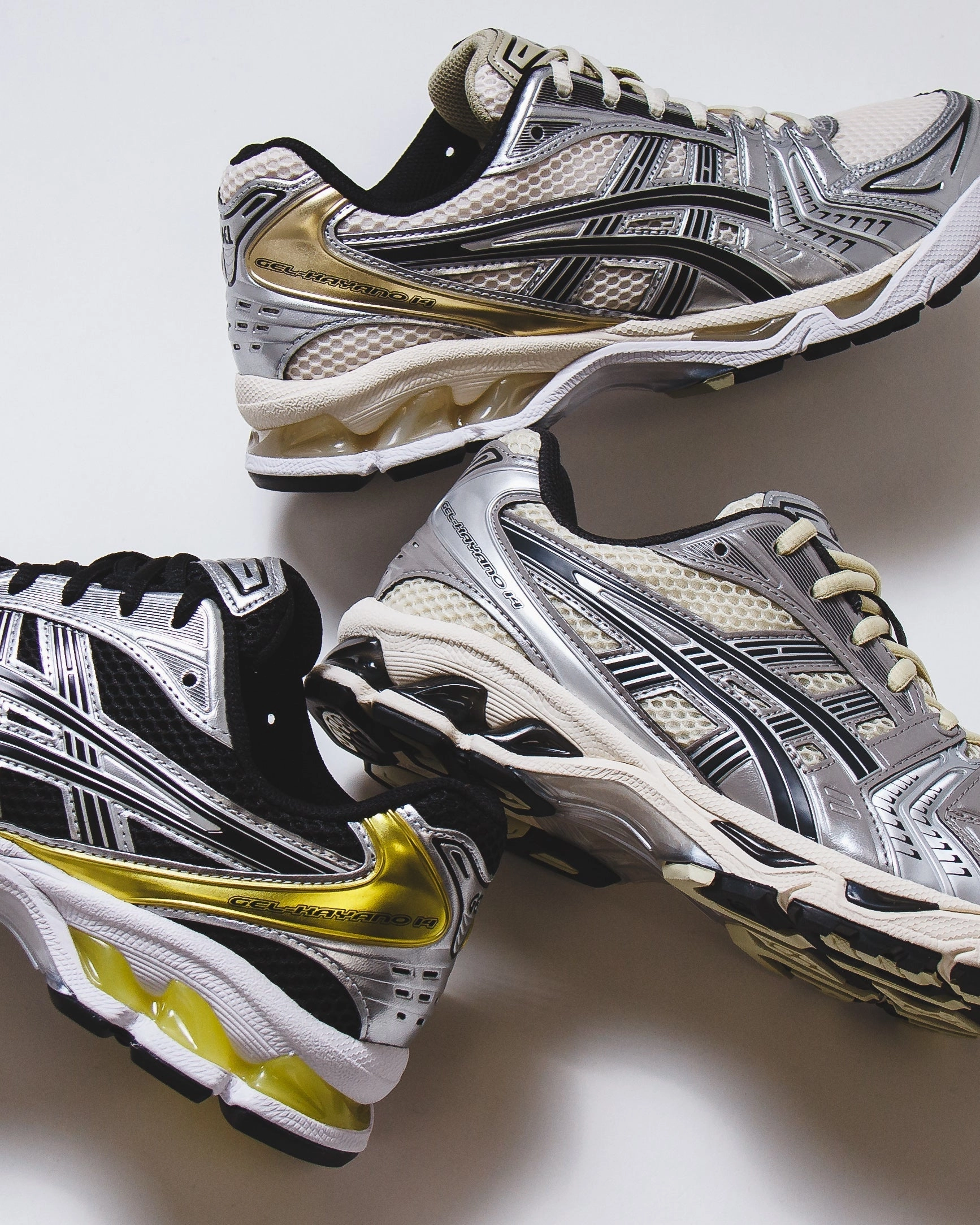 Asics Men Gel-Kayano 14 Black Lemon Spark Core 1203A537-001 Asics shoe style pictures