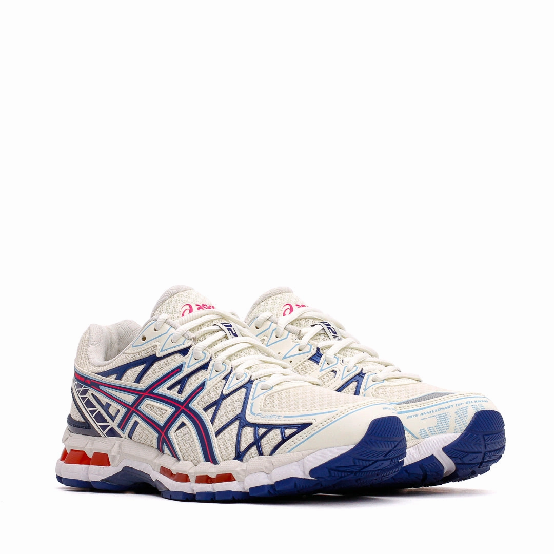 Asics Men Gel-Kayano 20 Creme Deep Marine Core 1203A388-101 Asics shoe style pictures