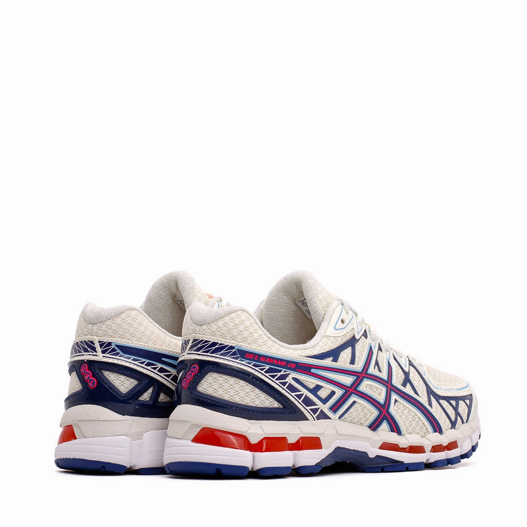 Asics Men Gel-Kayano 20 Creme Deep Marine Core 1203A388-101 Asics shoe style pictures