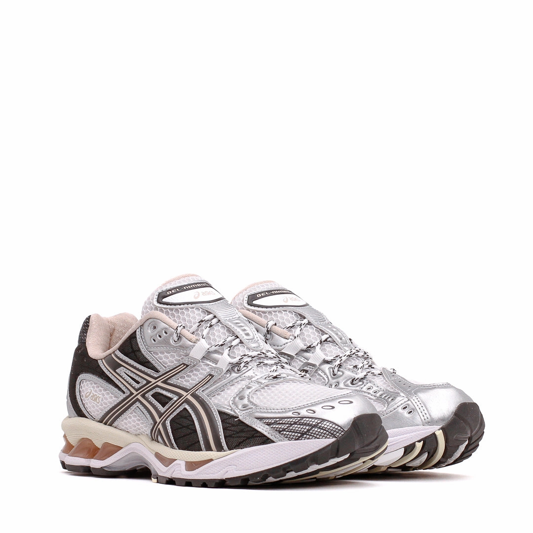 Asics Men Gel-Nimbus 10.1 White Obsidian Grey 1203A543-104 Asics shoe style pictures