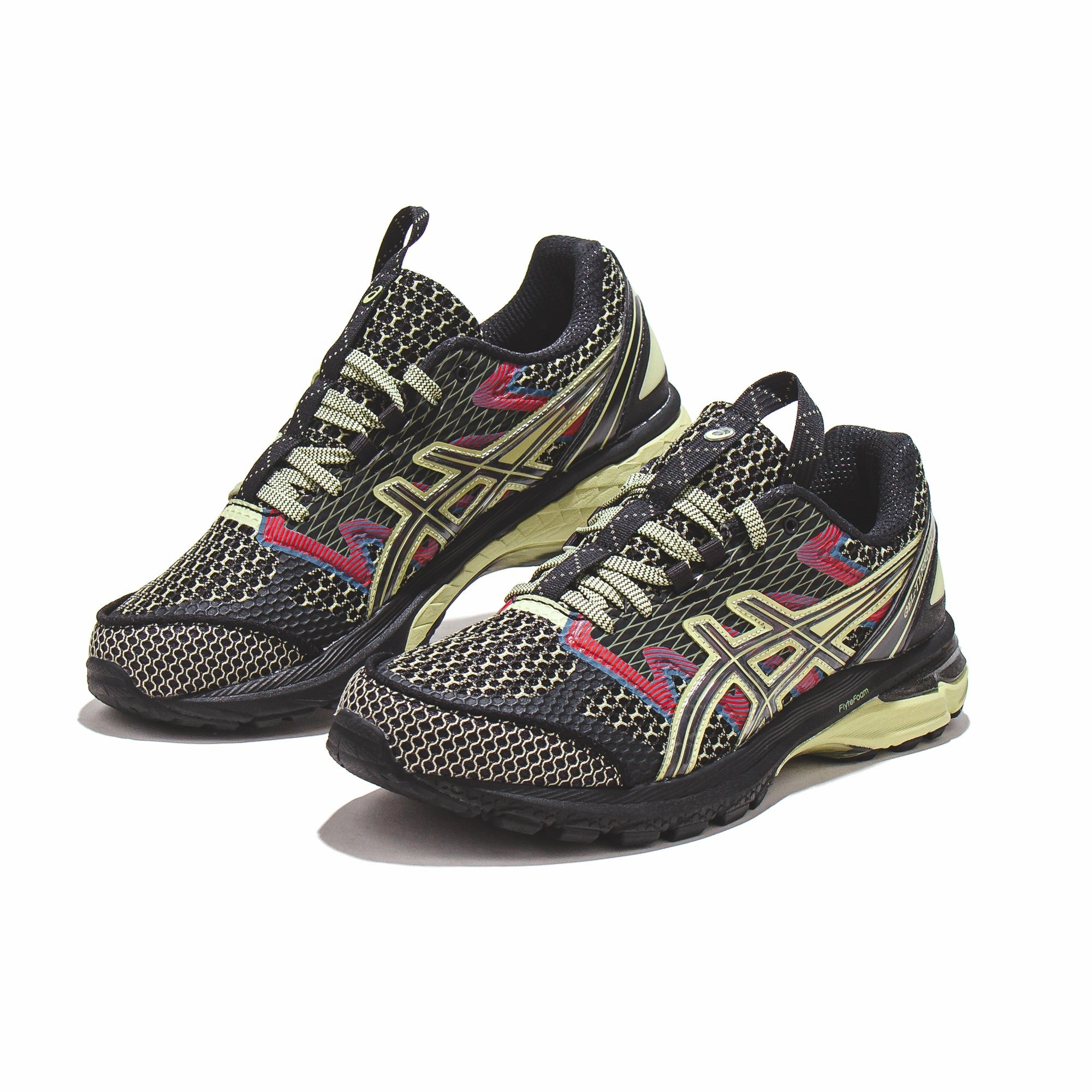 Asics Men US4-S Gel-Terrain Black Neon Lime 1203A394-001 Asics shoe style pictures