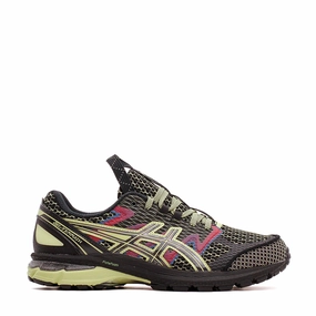 Asics Men US4-S Gel-Terrain Black Neon Lime 1203A394-001 Asics comfort footwear