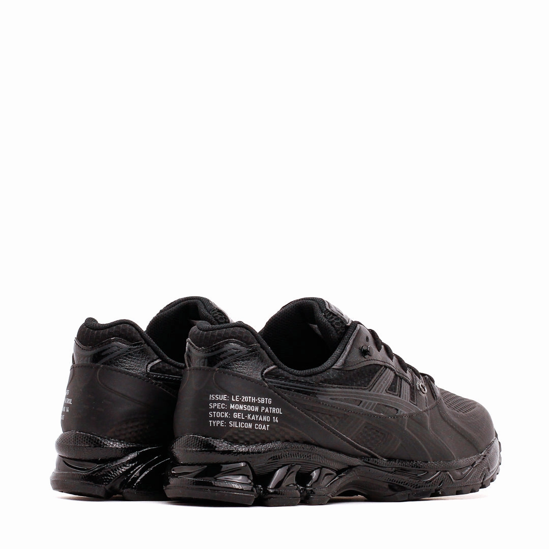 Asics Men x Limited Edt x SBTG Gel-Kayano 14 Monsoon Patrol Black 1201A975-001 Asics shoe style pictures