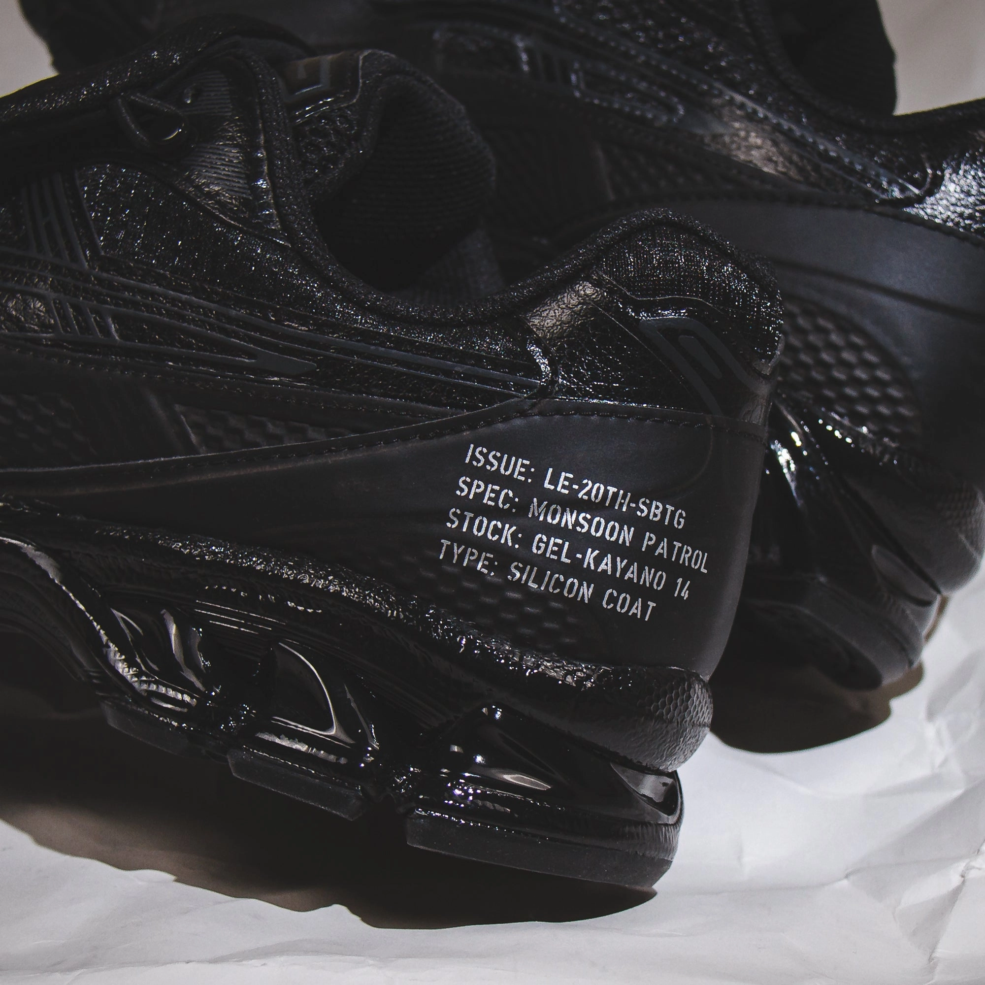 Asics Men x Limited Edt x SBTG Gel-Kayano 14 Monsoon Patrol Black 1201A975-001 Asics shoe style pictures