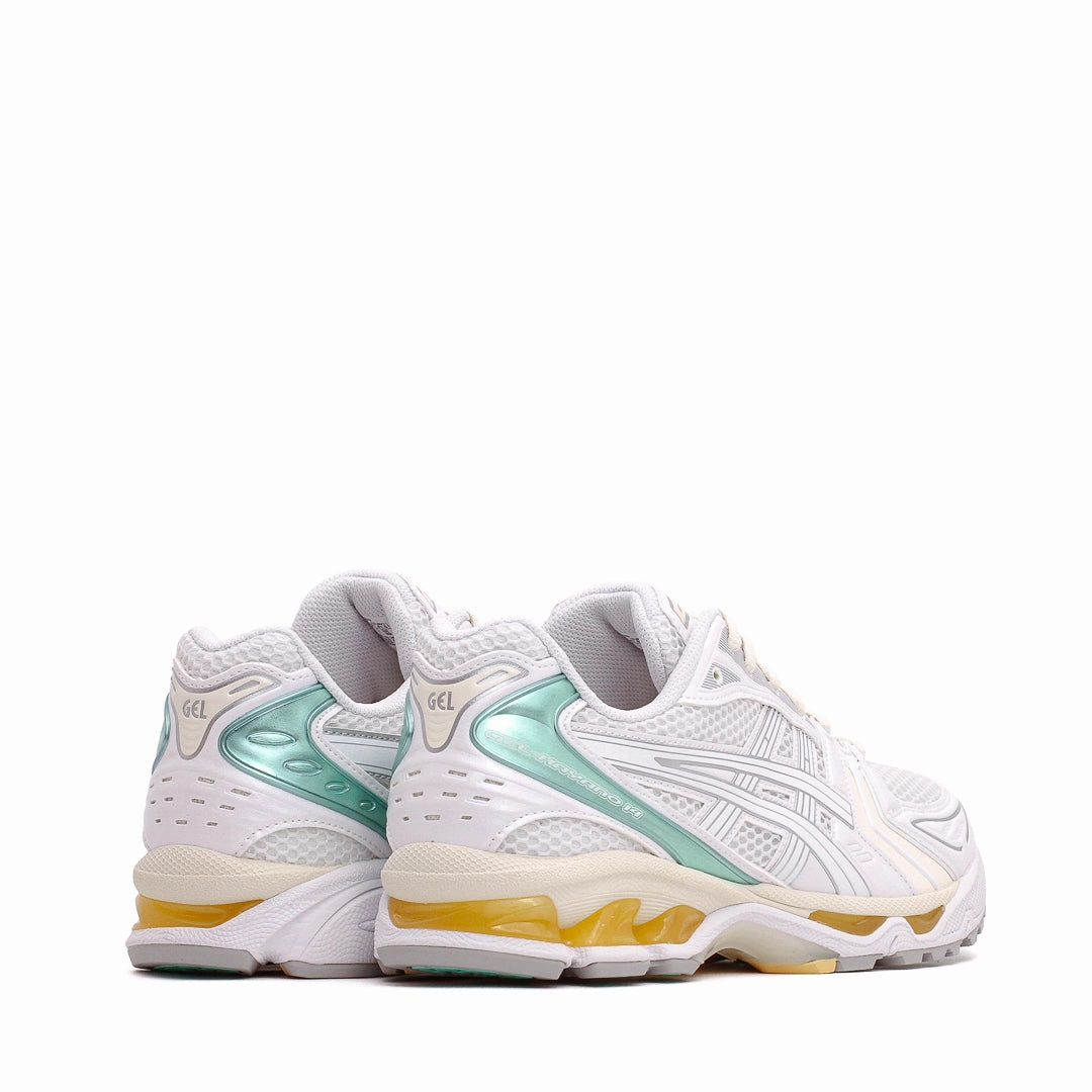 Asics Unisex Gel-Kayano 14 White Mint Gold 1203A537-107 Asics shoe style pictures