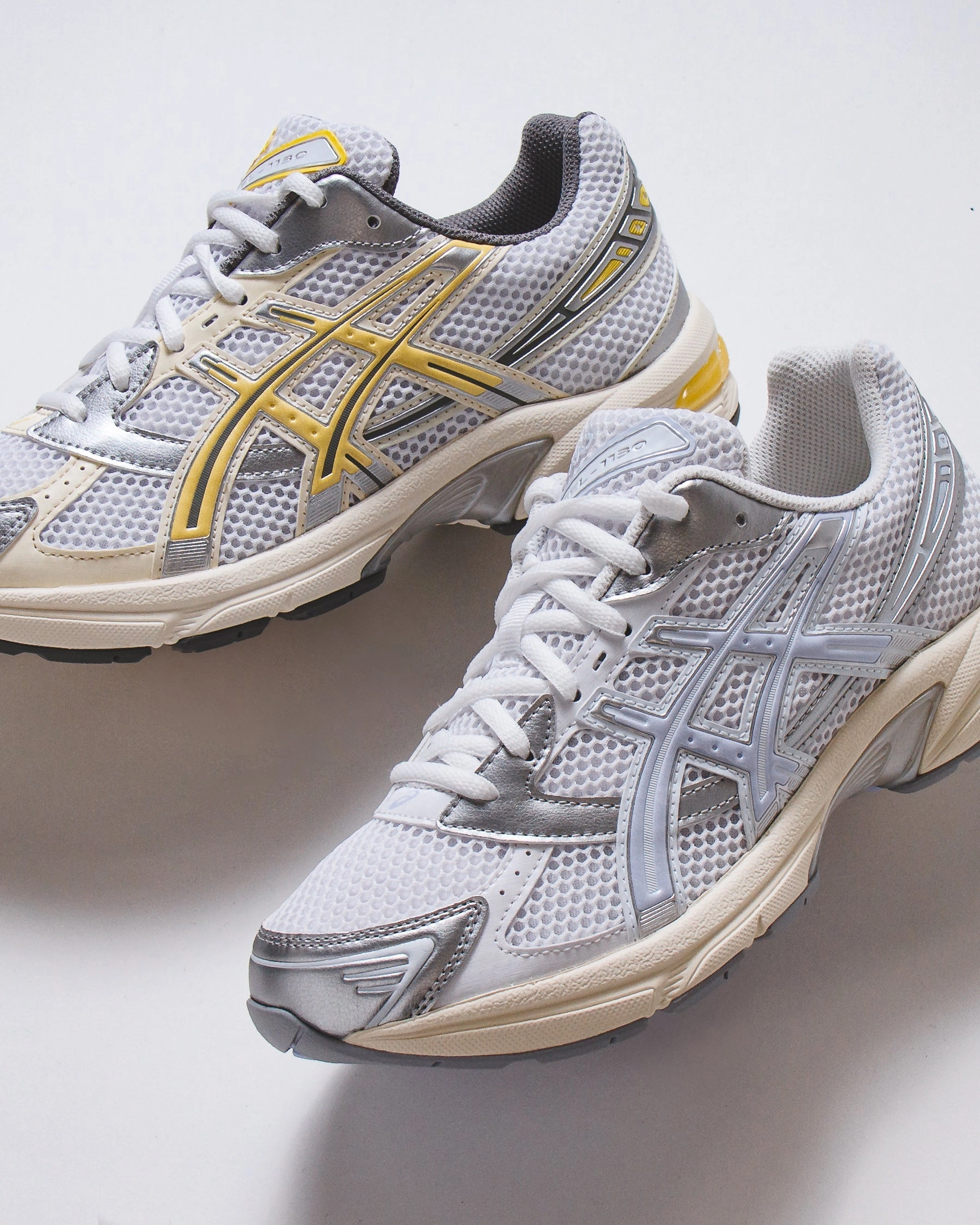 Asics Women Gel-1130 White Faded Yellow 1202A164-118 Asics shoe style pictures
