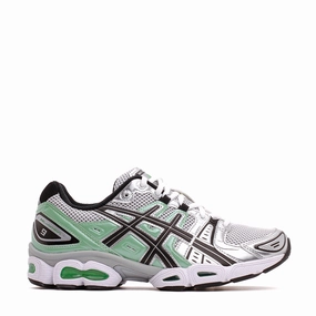 Asics Women Gel-Nimbus 9 White Bamboo Green 1202A278-109 Asics comfort footwear