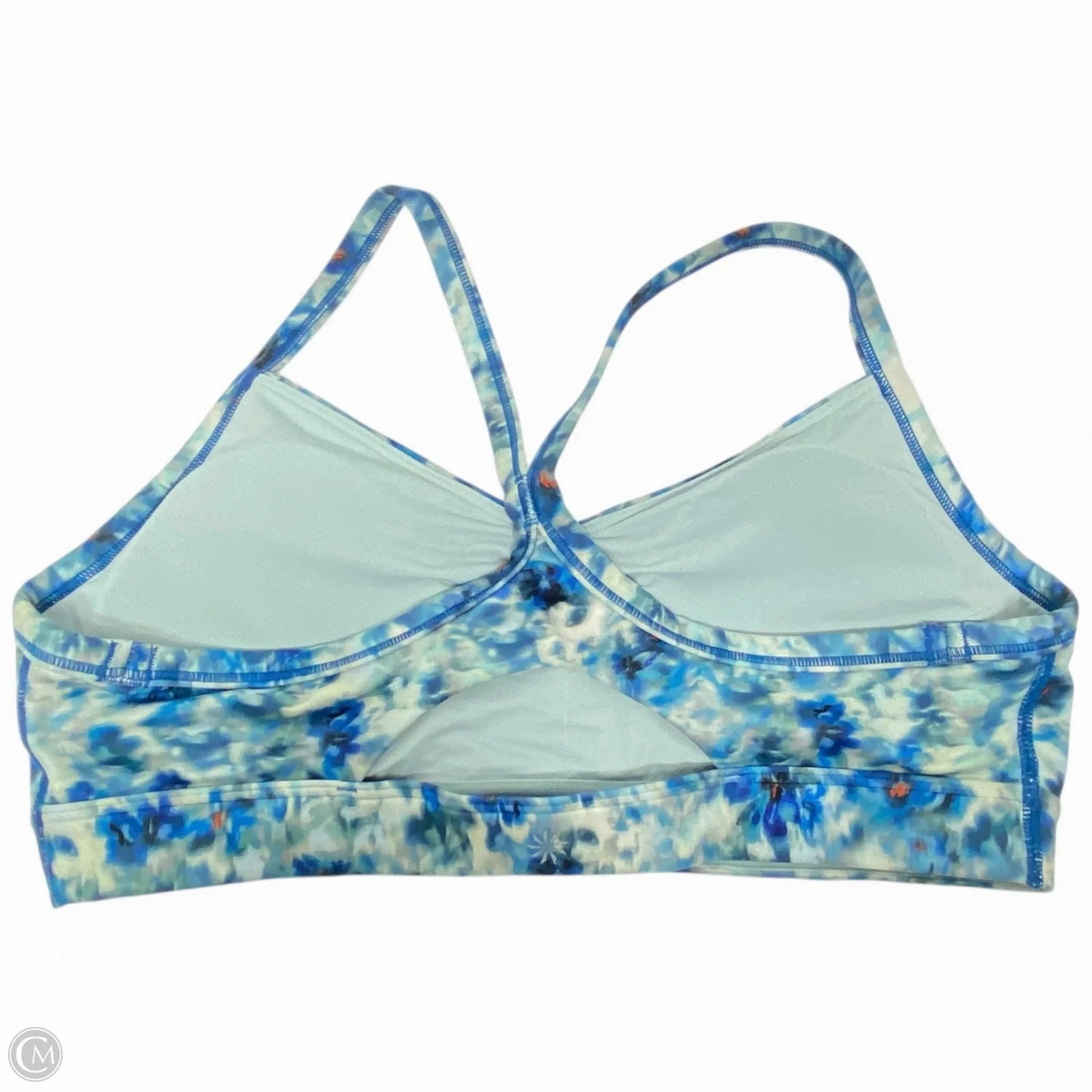 Athletic Bra By Athleta In Blue & Green, Size: S