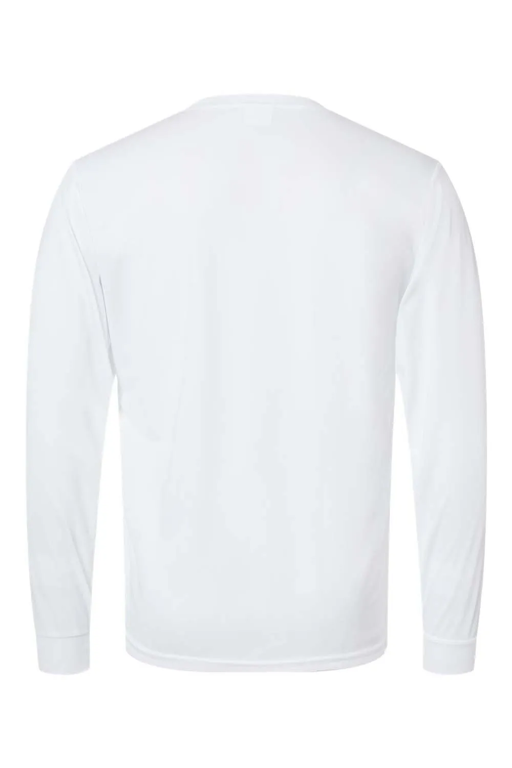Augusta Sportswear Mens Moisture Wicking Long Sleeve Crewneck T-Shirt - White