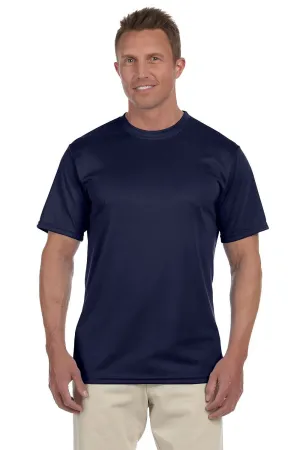 Augusta Sportswear Mens Moisture Wicking Short Sleeve Crewneck T-Shirt - Navy Blue