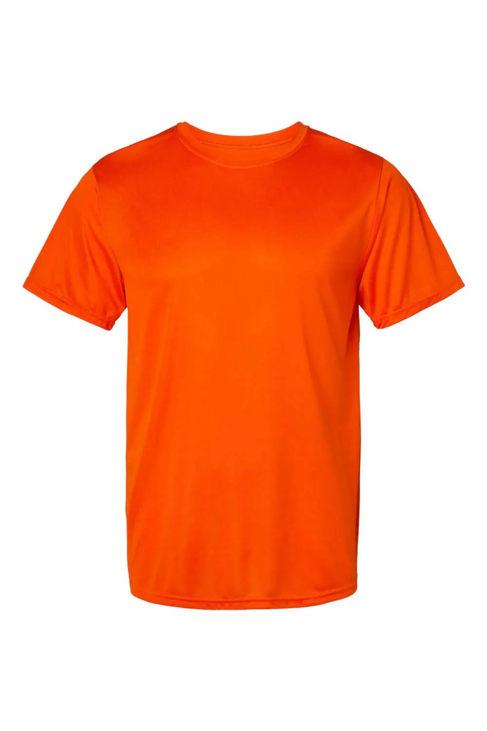 Augusta Sportswear Mens Moisture Wicking Short Sleeve Crewneck T-Shirt - Orange