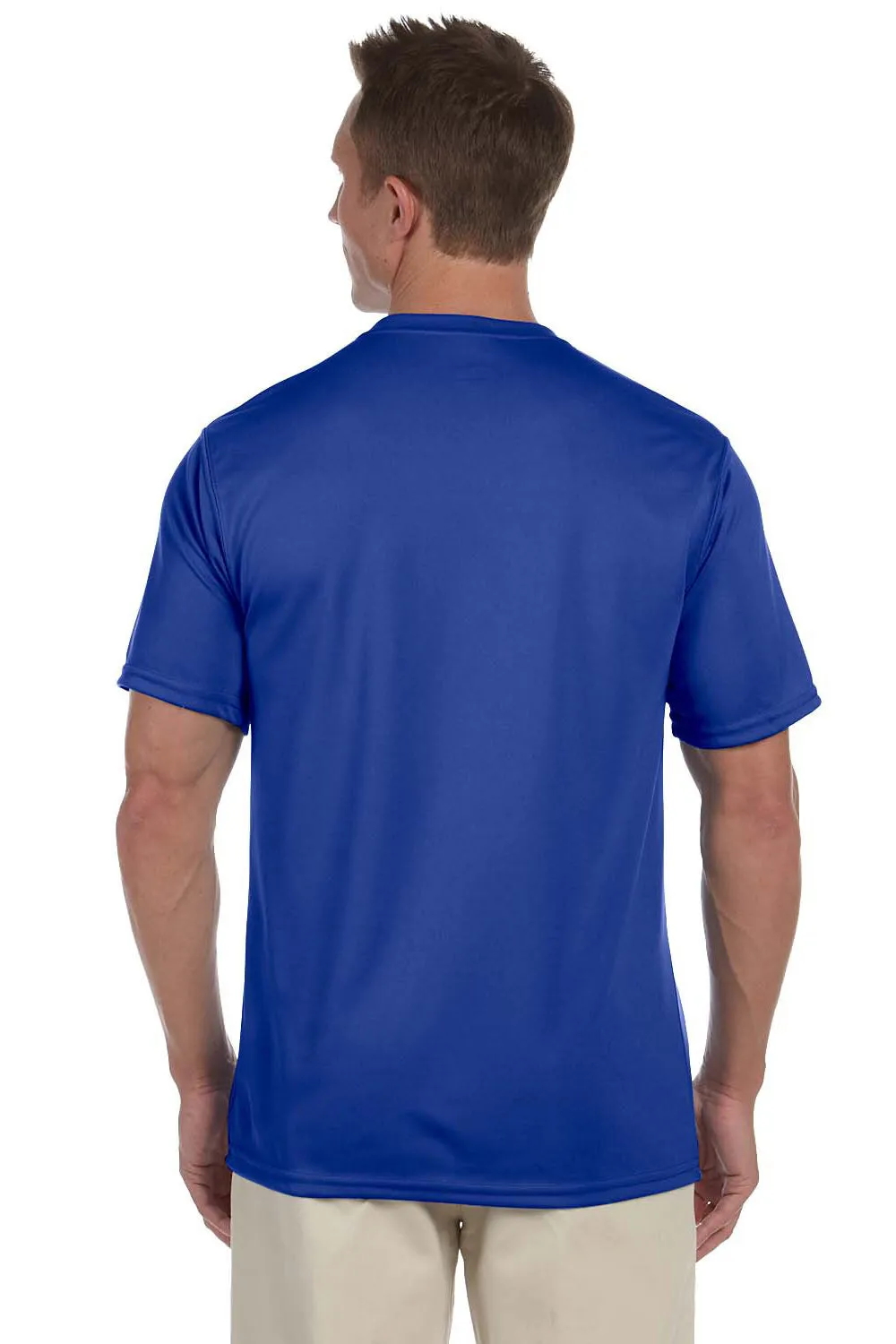 Augusta Sportswear Mens Moisture Wicking Short Sleeve Crewneck T-Shirt - Royal Blue