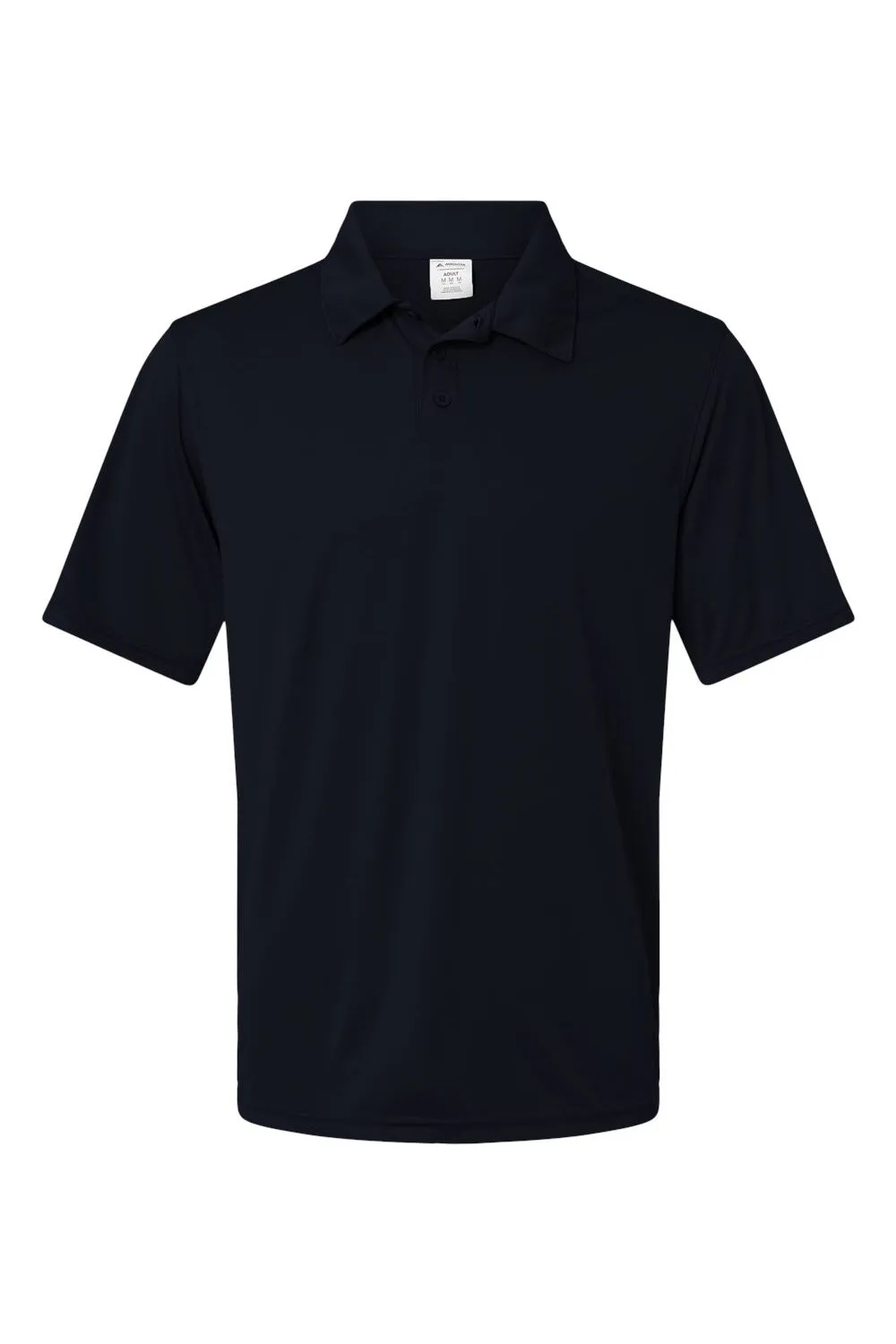 Augusta Sportswear Mens Vital Moisture Wicking Short Sleeve Polo Shirt - Black