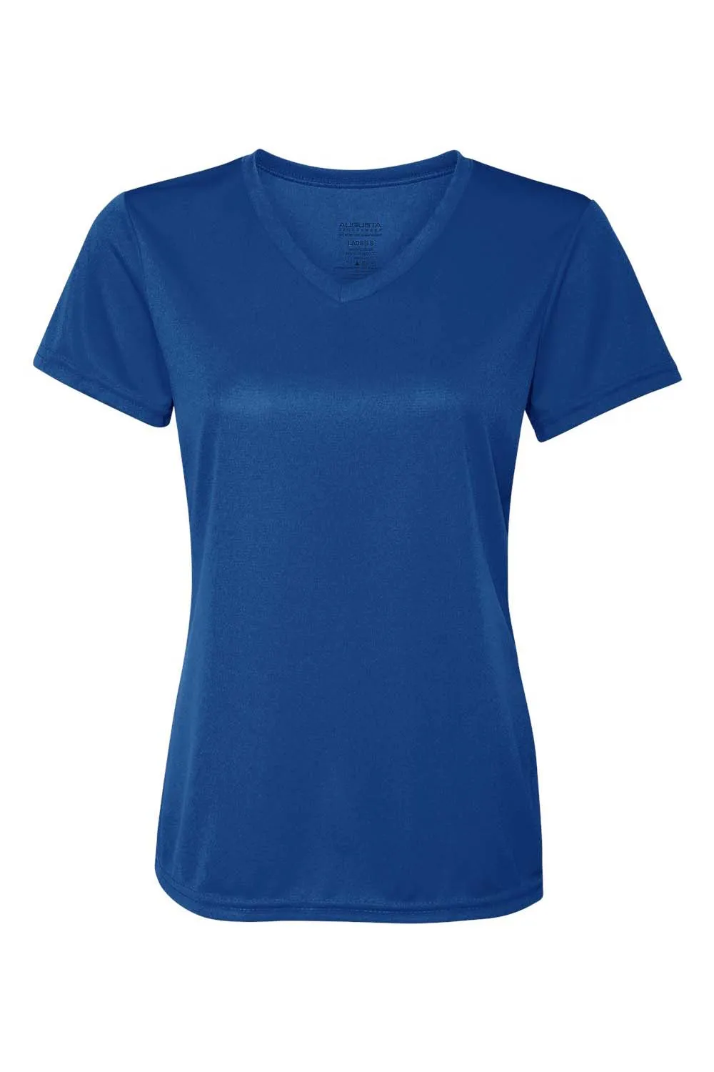Augusta Sportswear Womens Moisture Wicking Short Sleeve V-Neck T-Shirt - Royal Blue