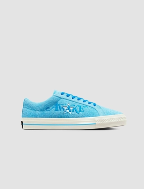AWAKE NY X ONE STAR PRO OX "BLUE" Retro-style canvas trainers