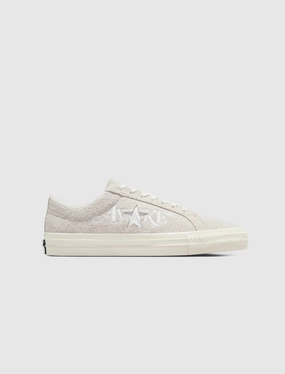 AWAKE NY X ONE STAR PRO OX "WHITE" Retro-style canvas trainers