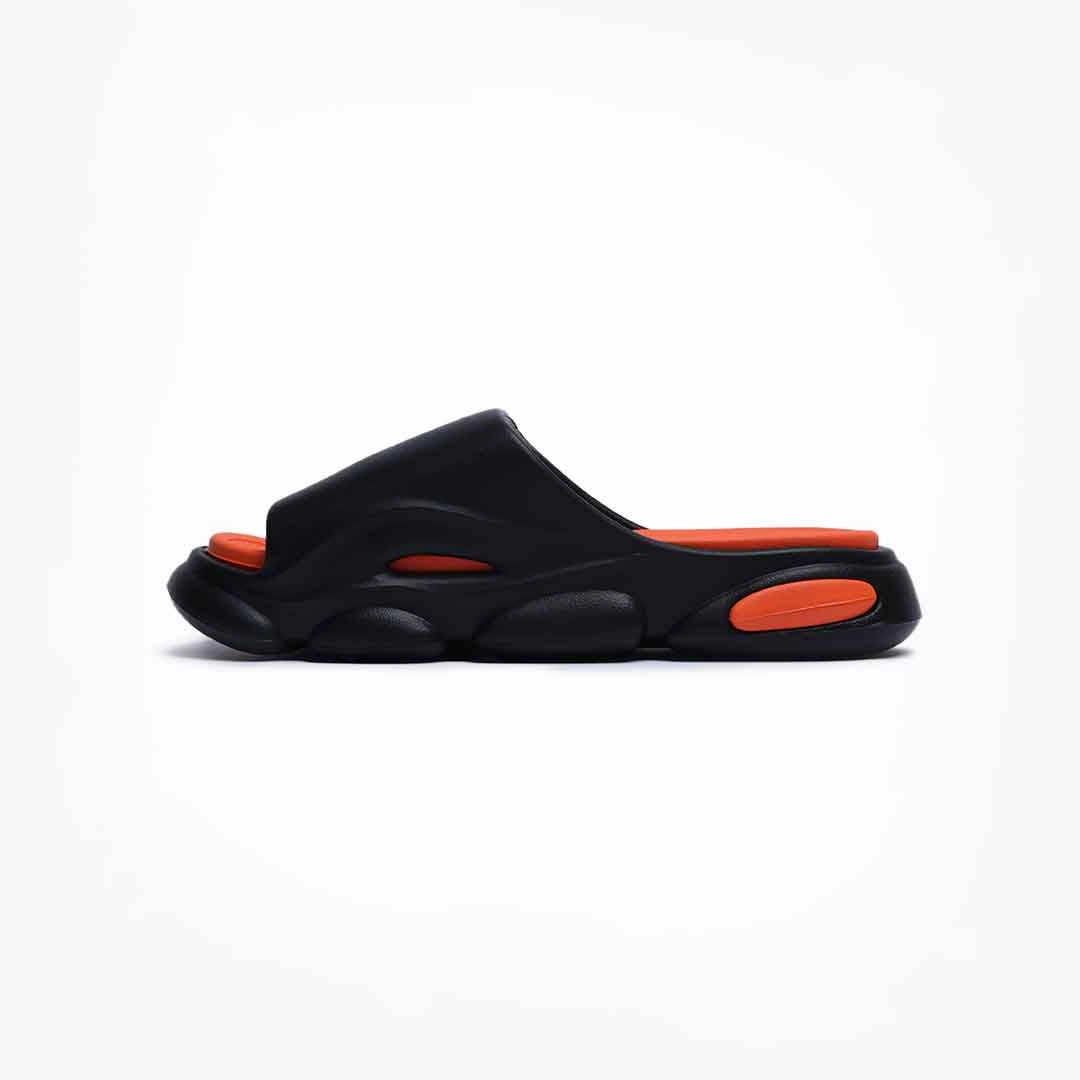 Birdsoles - Bouncy Budgies Slides - Orange Birdsoles barefoot shoes with natural toe spread