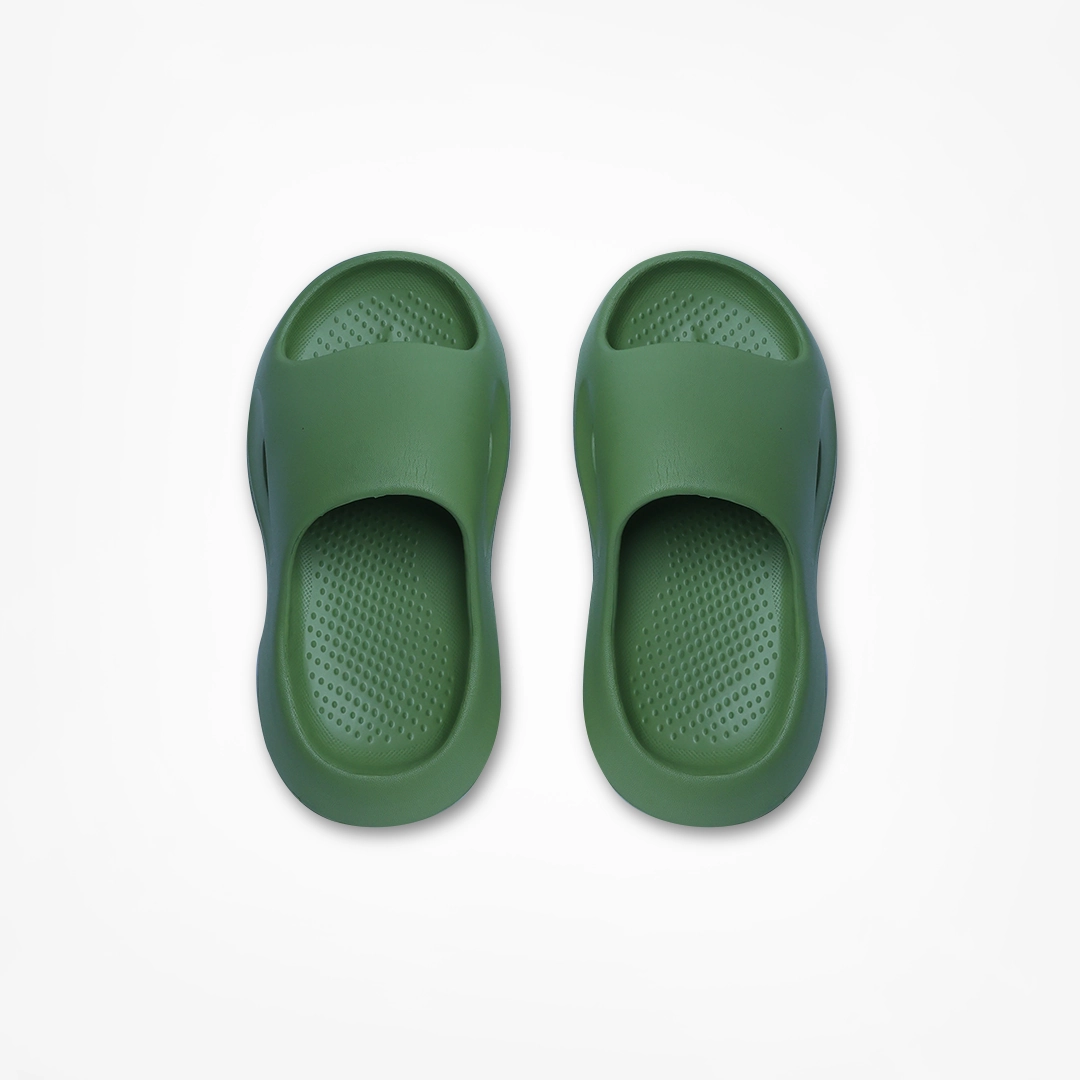 Birdsoles -  Cotton Clouds Slides - Green Birdsoles to Born