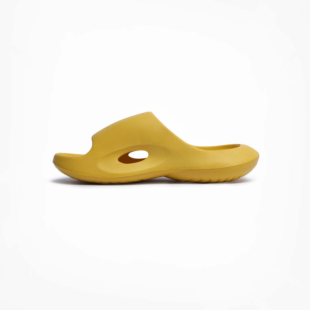 Birdsoles -  Cotton Clouds Slides - Yellow Birdsoles barefoot shoes with natural toe spread