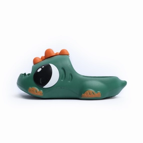 Birdsoles - Fishy Friends Slides - Green Birdsoles barefoot shoes with natural toe spread
