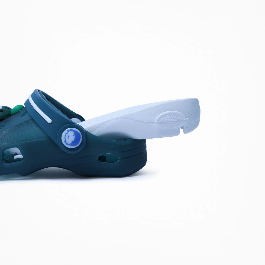 Birdsoles - Happy Hoppers Clogs - Green Birdsoles to Born